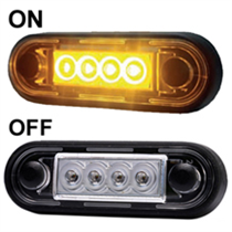 Easy Fit Slim Amber/Orange LED Marker Light Ideal For Truck & Van Bars